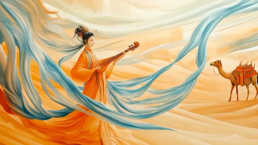 Pipa Piece - Flying Over the Silk Road (Independent Studies - Student Work)