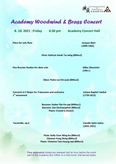 Thumbnail Academy Woodwind and Brass Concert 