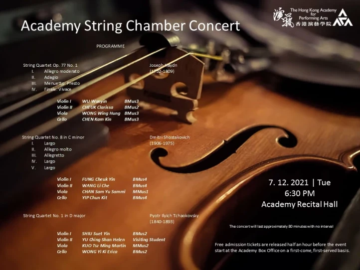 Academy String Chamber Concert