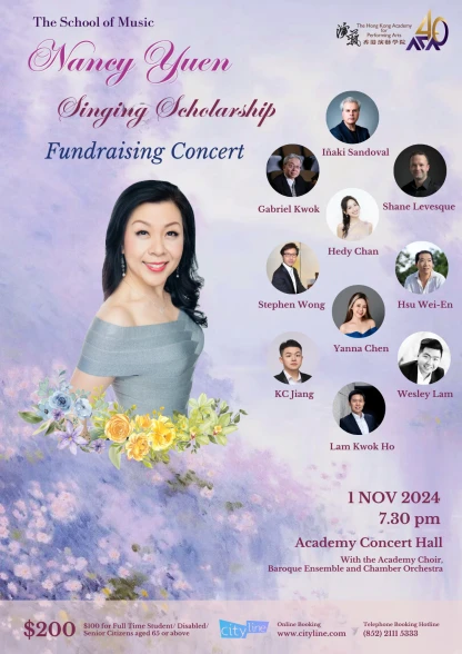 Thumbnail The School of Music Nancy Yuen Singing Scholarship Fundraising Concert