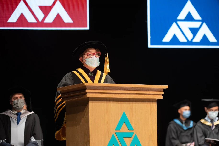 The 36th Graduation Ceremony of The Hong Kong Academy for Performing Arts - Academy Director Professor Gillian Choa wishes fresh graduates to embrace their future and give back to the community