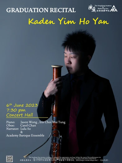 Thumbnail Academy Master of Music Graduation Recital: Yim Ho-yan Kaden (Bassoon)