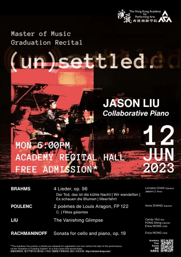 Thumbnail Academy Master of Music Graduation Recital: Liu Tsz-shing Jason (Collaborative Piano)
