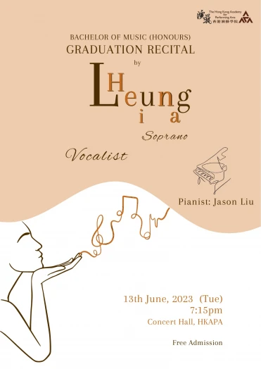 Thumbnail Academy Bachelor of Music (Honours) Degree Graduation Recital: Leung Hei-na (Voice)