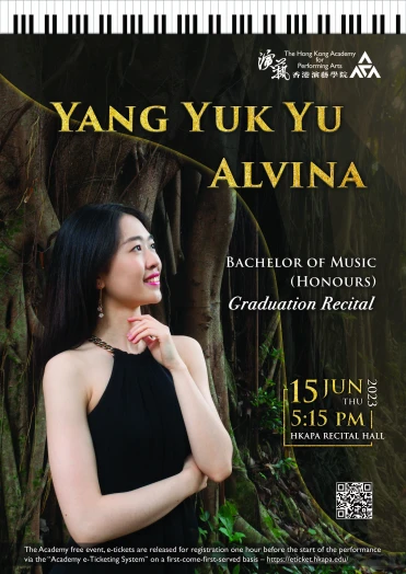 Thumbnail Academy Bachelor of Music (Honours) Degree Graduation Recital: Yang Yuk-yu Alvina (Piano)