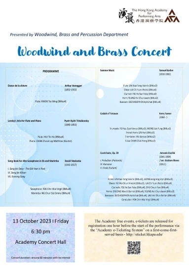 Academy Woodwind and Brass Concert