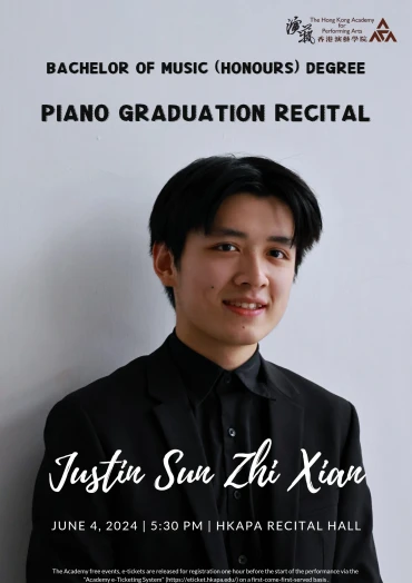 Thumbnail Academy Bachelor of Music (Honours) Degree Graduation Recital: Sun Zhixian (Piano)