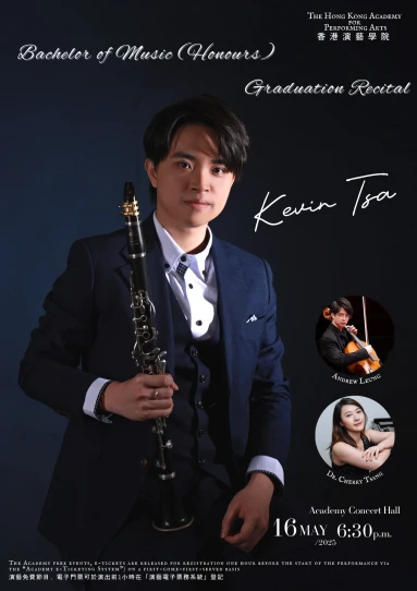 Academy Bachelor of Music (Honours) Degree Graduation Recital: Tsa Tsz-yin (Clarinet)